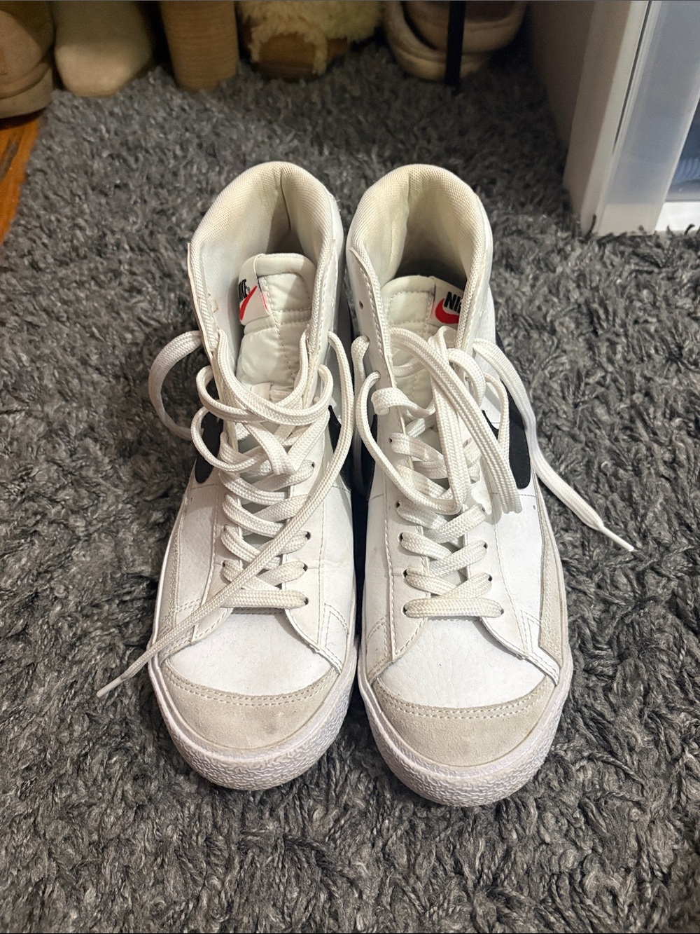 NEW Nike White High-Top blazers